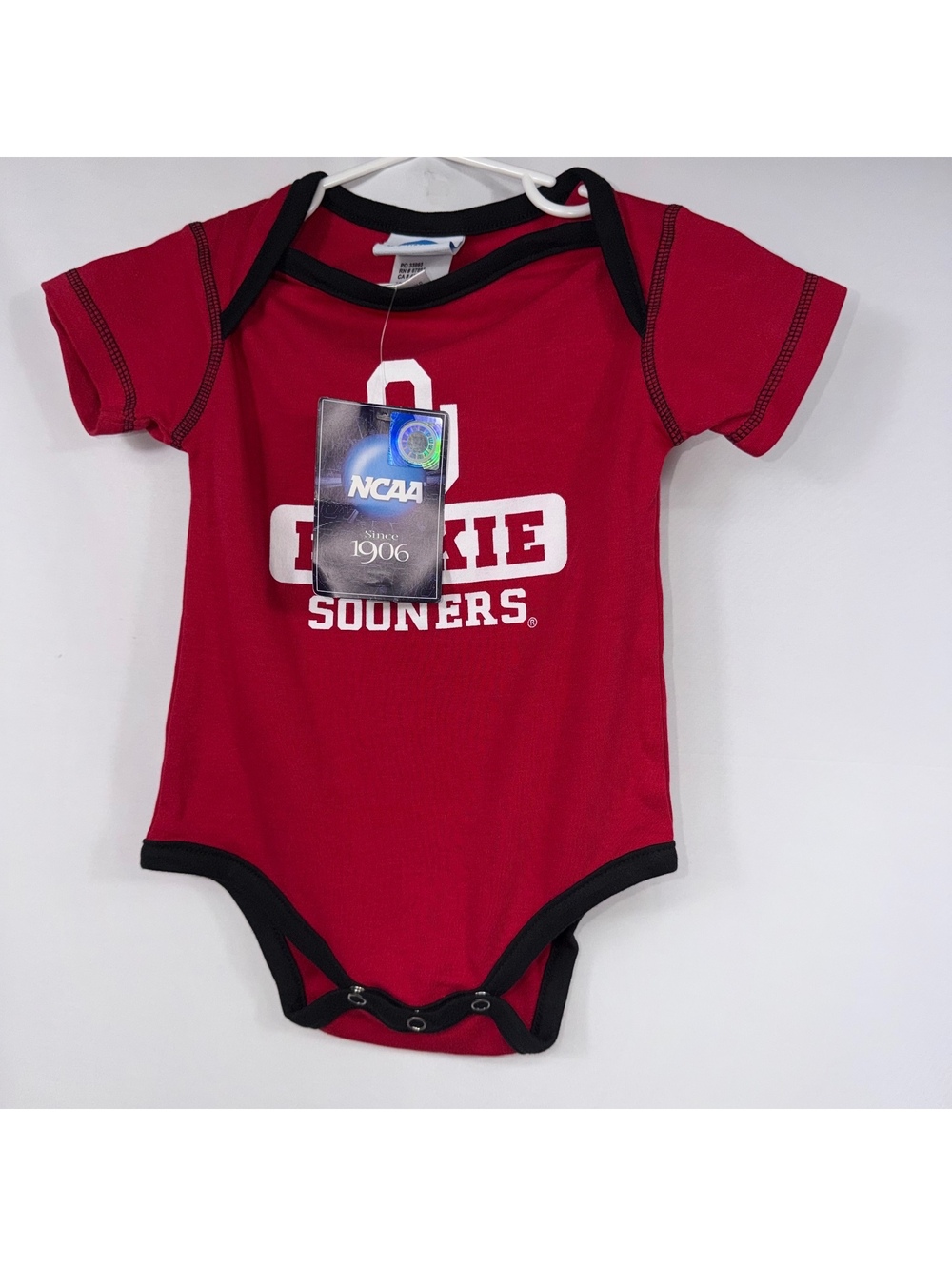 Oklahoma Sooners Rookie Baby Bodysuit 18M NWT
